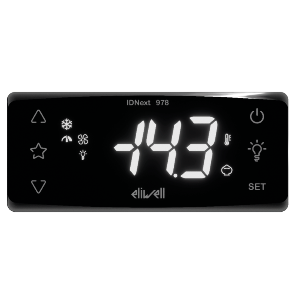 IDNext 974 thermostat for the best temperature control in refrigeration installations. Eliwell Ibérica